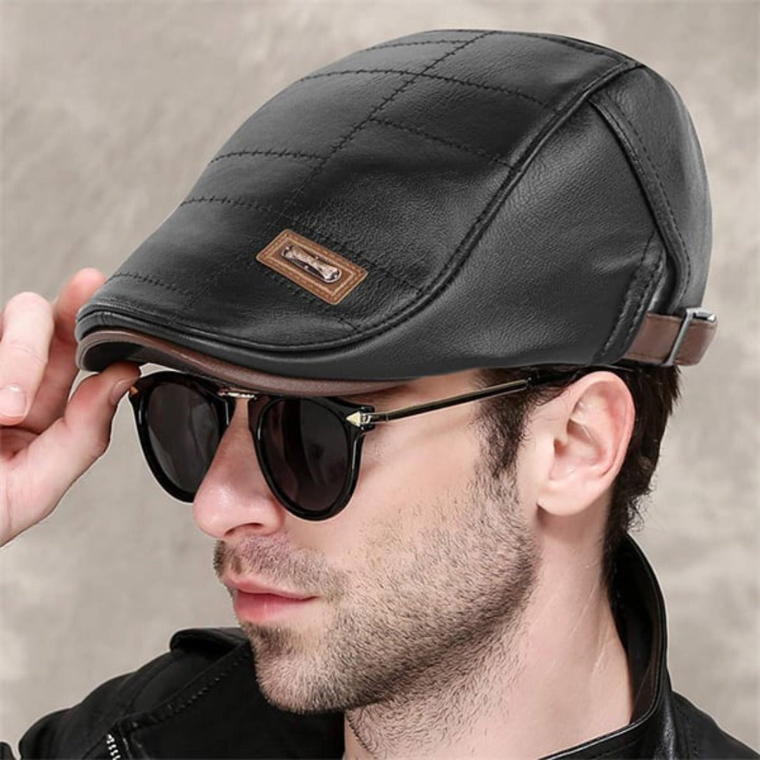 Beret - Leather - Paddy Cap - Flat Cap - Men's Hats