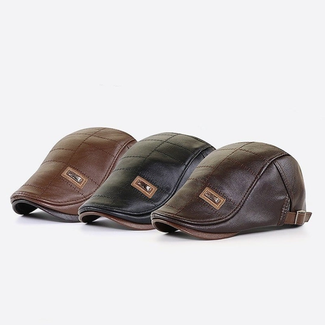 Beret - Leather - Paddy Cap - Flat Cap - Men's Hats