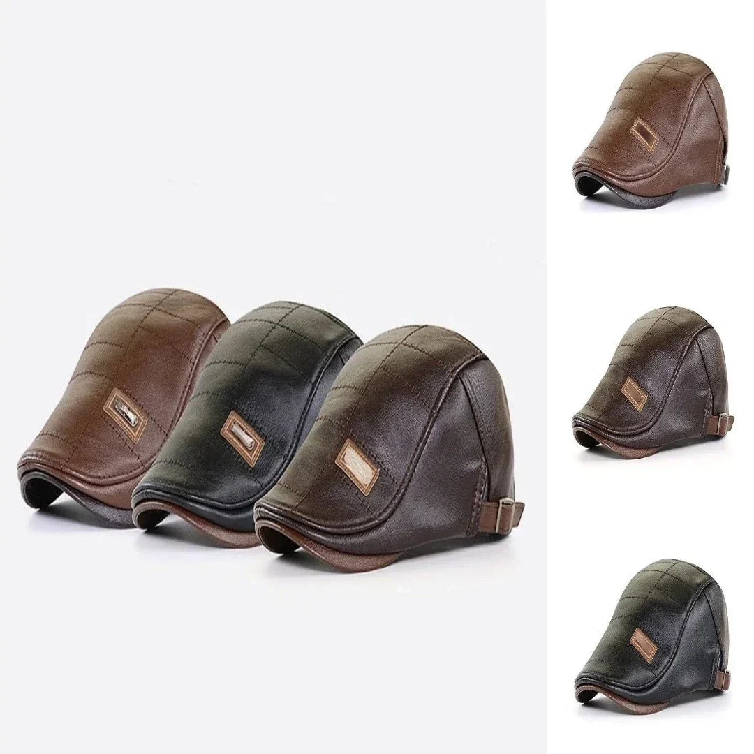 Beret - Leather - Paddy Cap - Flat Cap - Men's Hats
