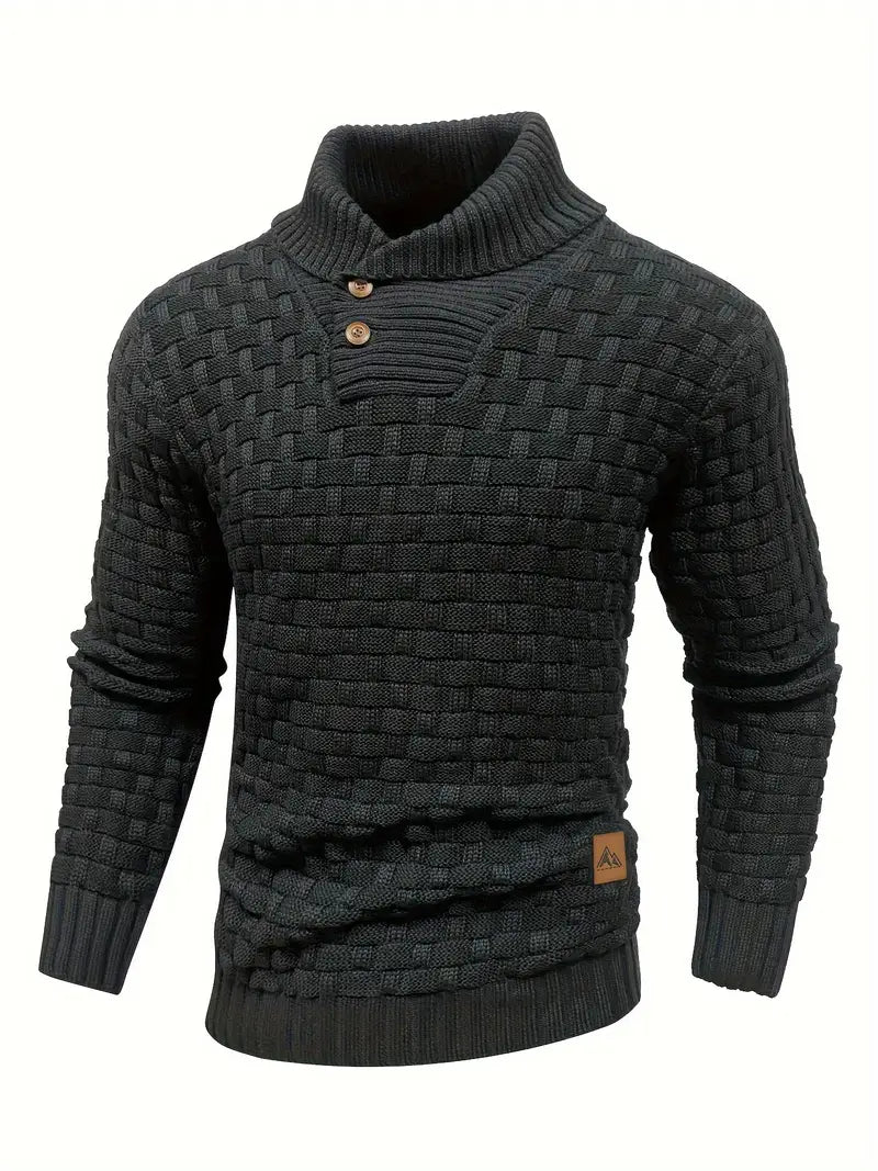 Knitted Sweater | Roll Neck | Chunky | Knitted Jumper | Men's Clothing