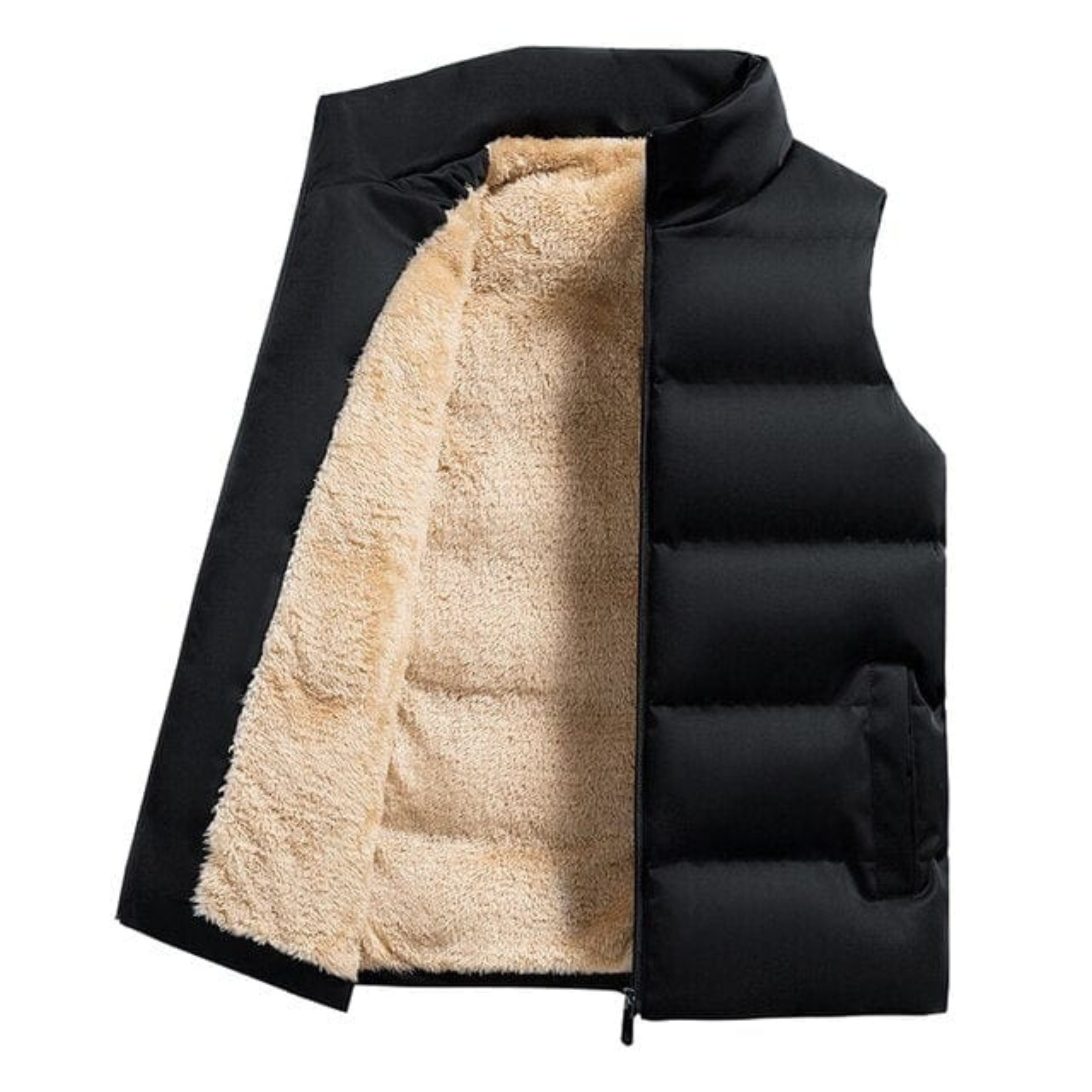 Padded Gilet - Men's Sleeveless Fleece Lined Puffer Vest Bodywarmer