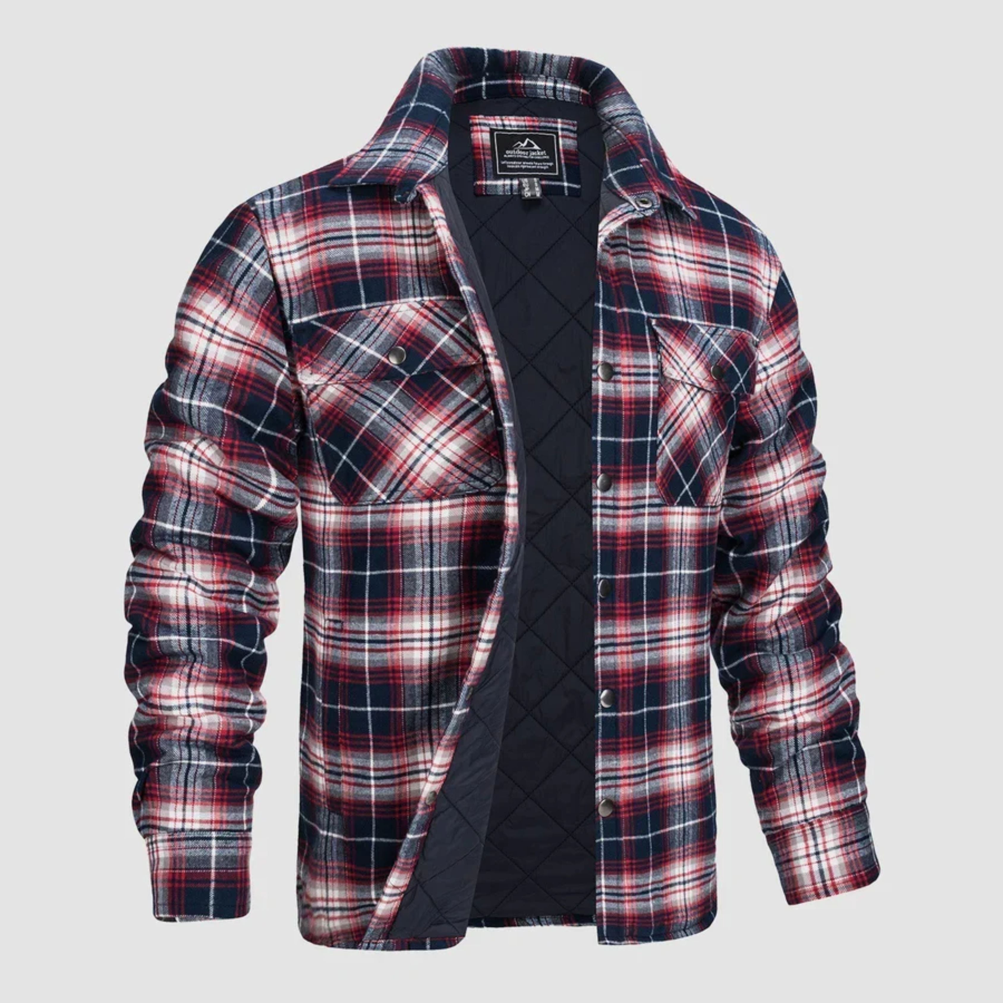 Plaid Jacket | Buttoned Up | Shirt Jacket | Quilted Jacket | Men's Flannel Jacket 