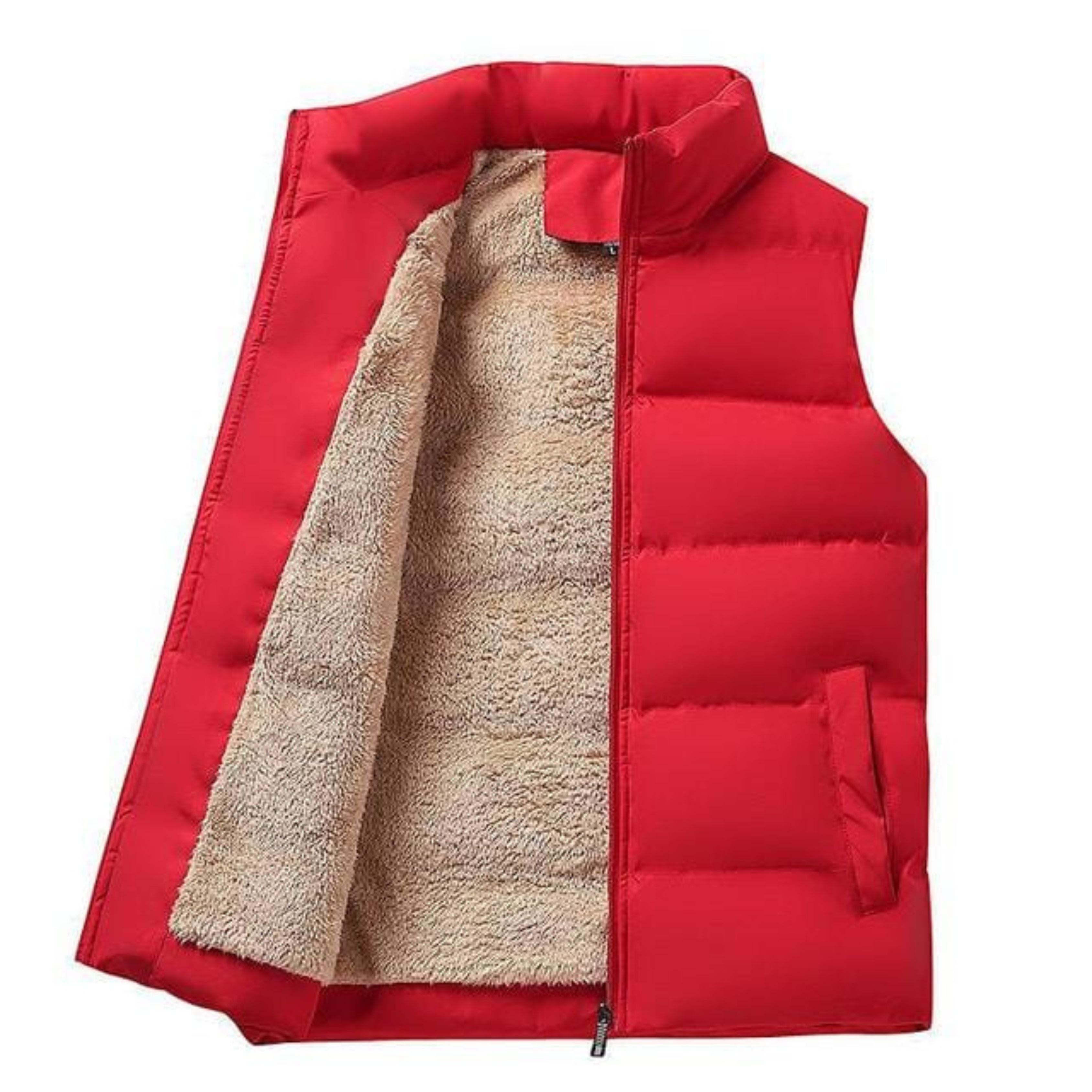 Padded Gilet - Men's Sleeveless Fleece Lined Puffer Vest Bodywarmer