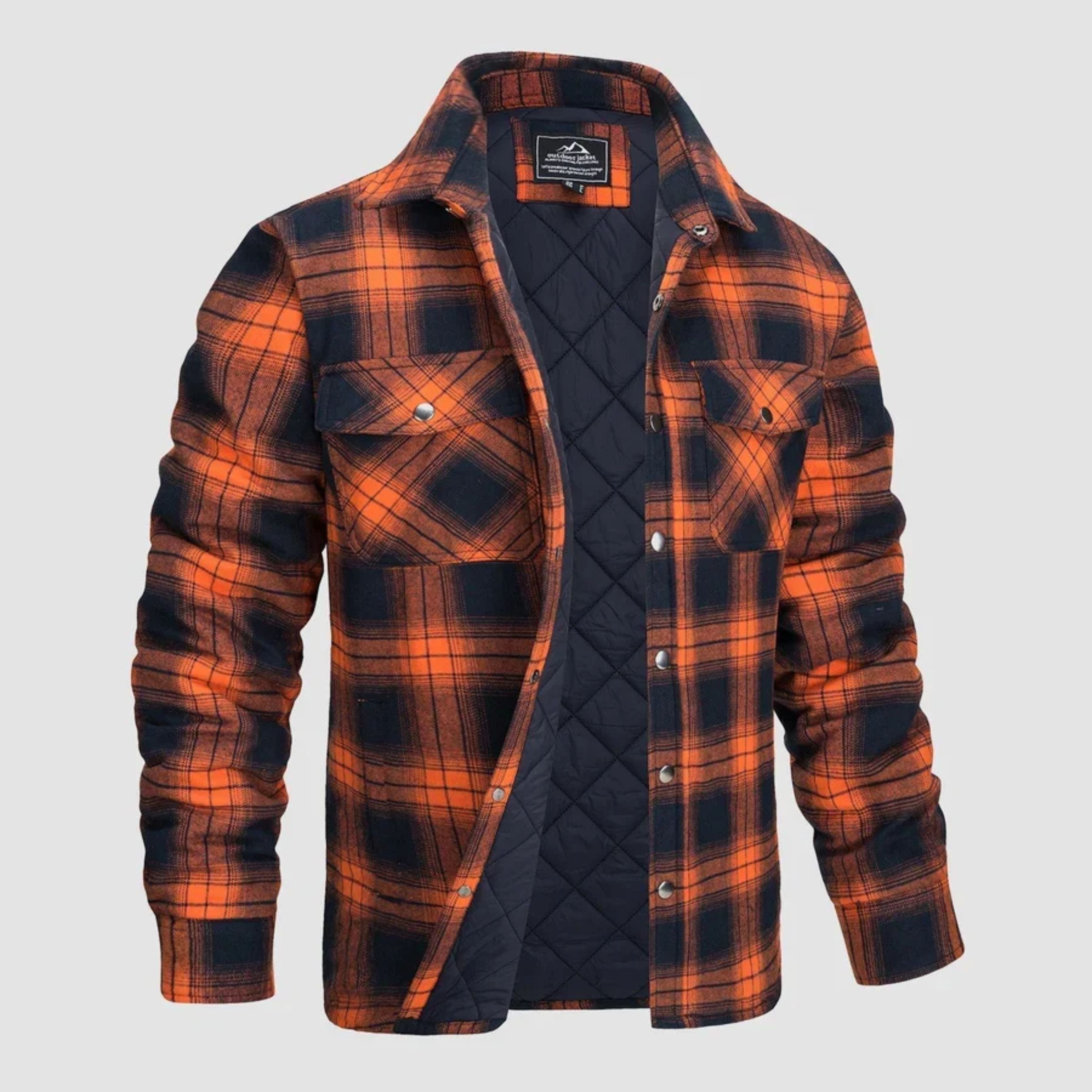 Plaid Jacket | Buttoned Up | Shirt Jacket | Quilted Jacket | Men's Flannel Jacket 