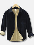 Corduroy Shirt | Warm | Fleece Lined | Overshirt | Men's Clothing
