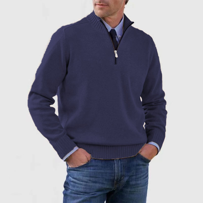 Men's Half Zip Pullover | Knitted | Long Sleeve | Quarter Zip Jumper | Men's Quarter Zip Sweaters