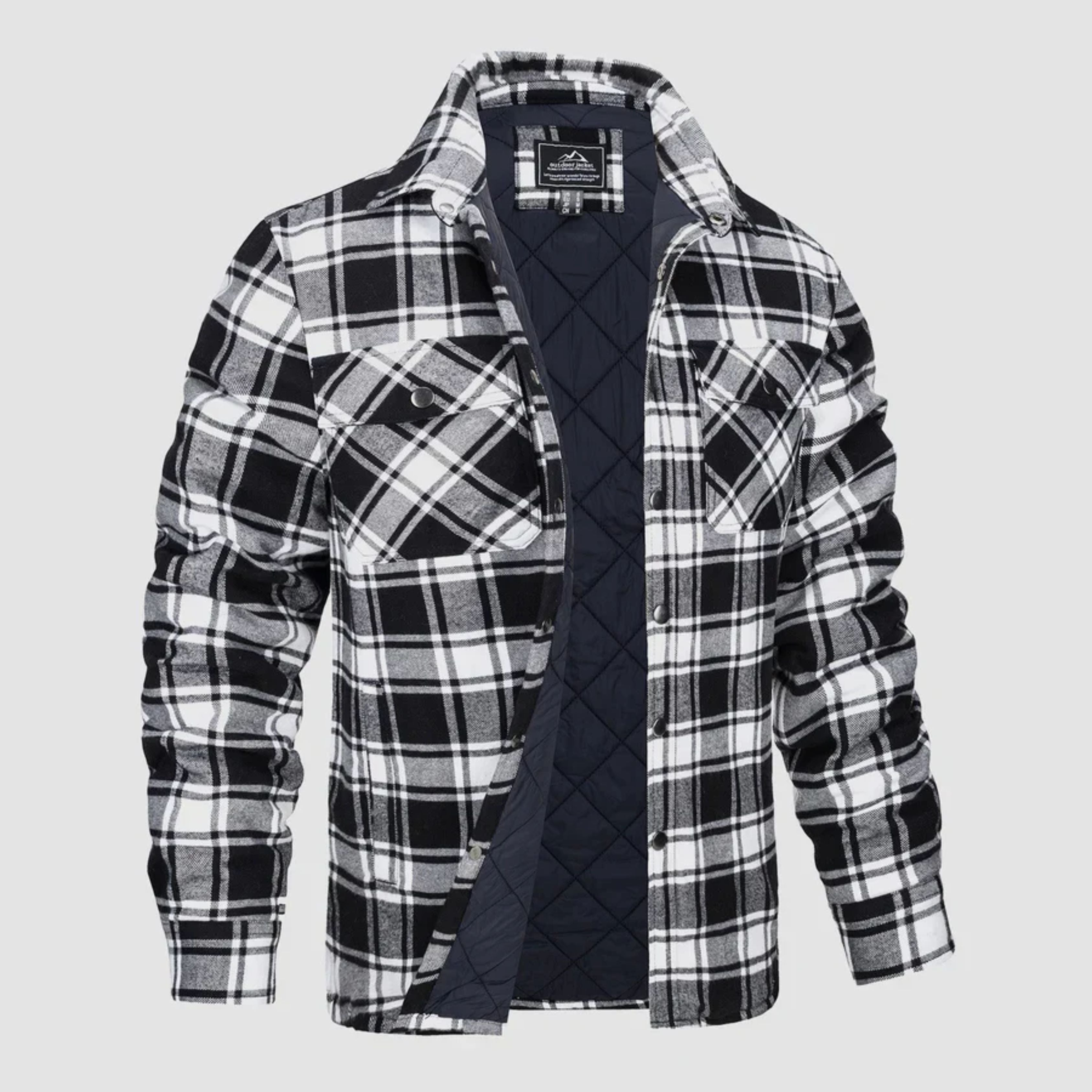 Plaid Jacket | Buttoned Up | Shirt Jacket | Quilted Jacket | Men's Flannel Jacket 