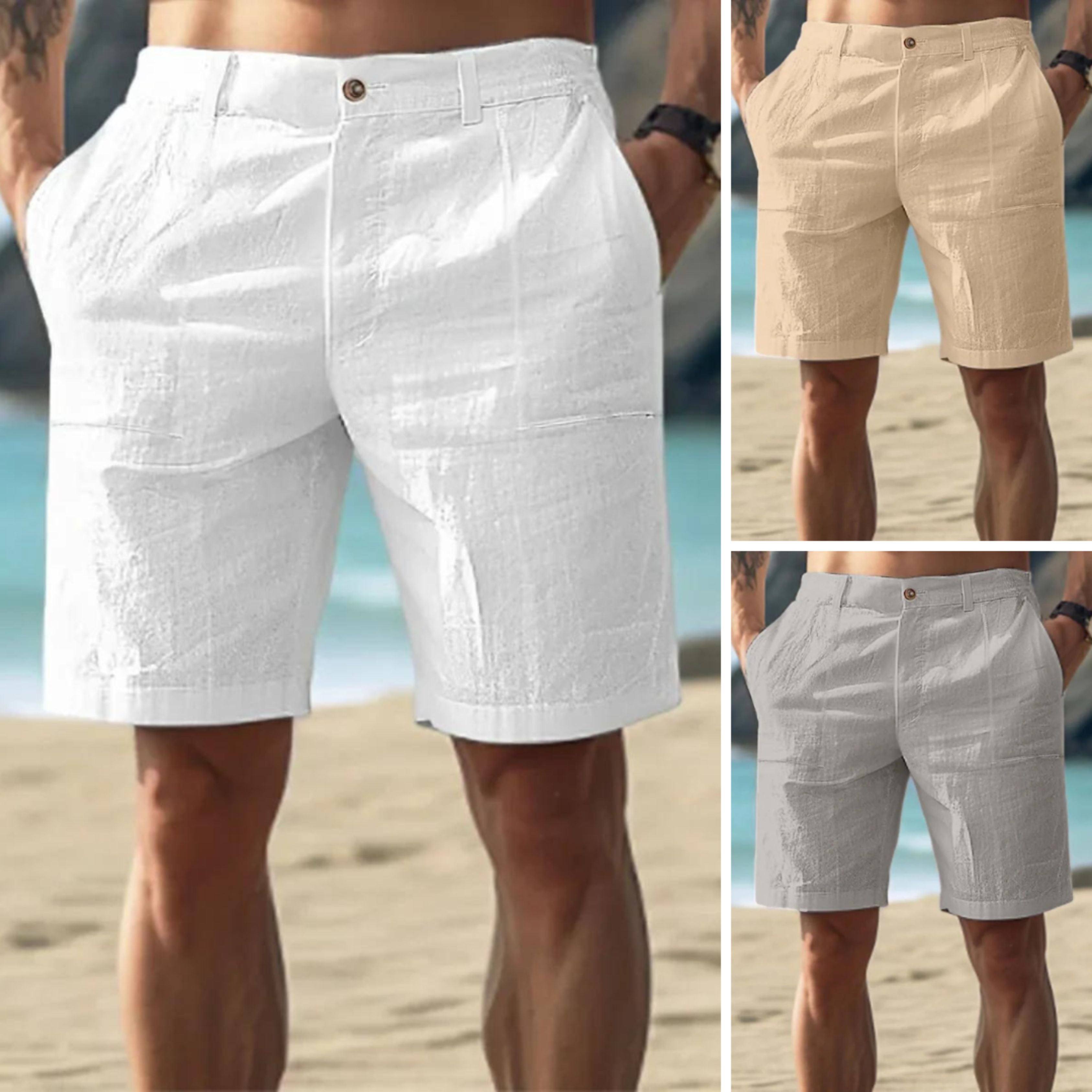 Linen Shorts | Lightweight | Relaxed Fit | Shorts for Summer | Men's Shorts