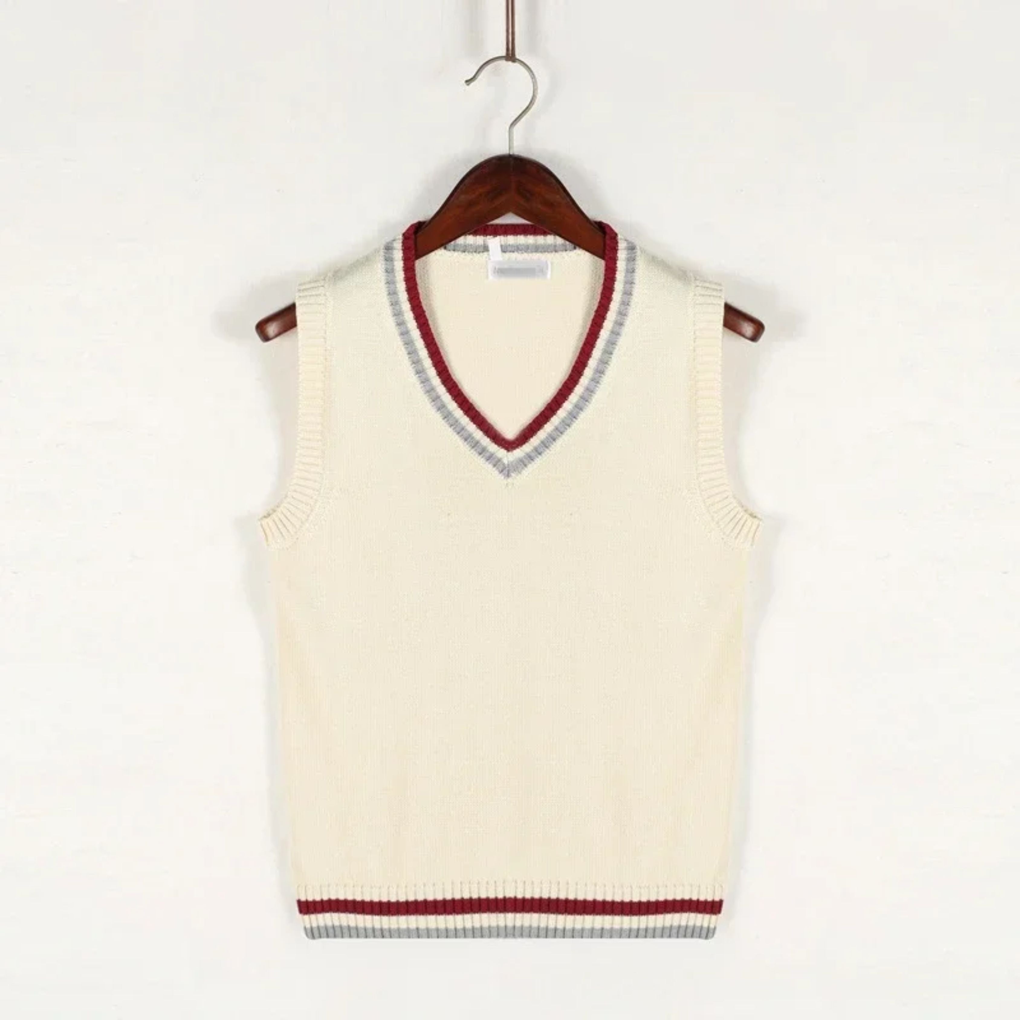 Sweater Vest - Men's Sleeveless V-Neck Pullover Knitted Vest