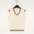 Sweater Vest - Men's Sleeveless V-Neck Pullover Knitted Vest