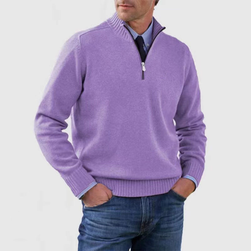 Men's Half Zip Pullover | Knitted | Long Sleeve | Quarter Zip Jumper | Men's Quarter Zip Sweaters