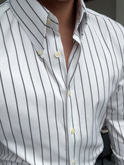Oxford Shirt | Striped | Slim Fit | Button-Up Shirt | Dress Shirt 
