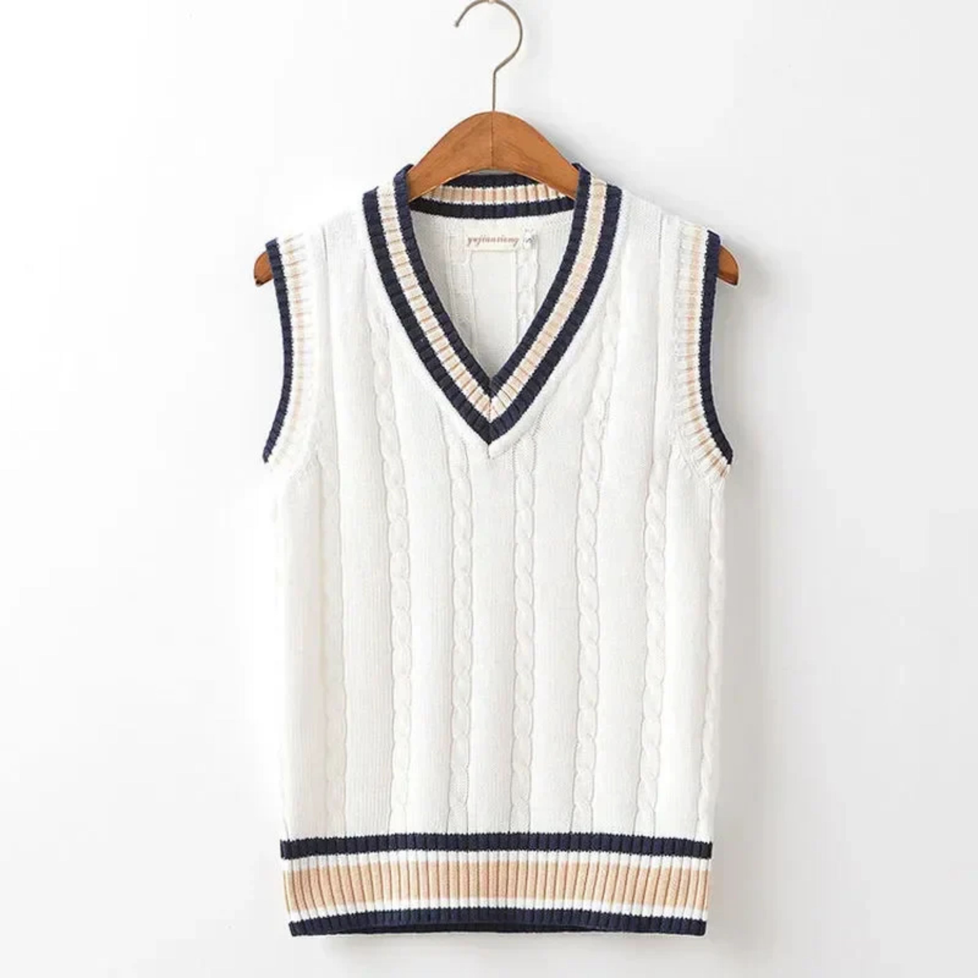 Sweater Vest - Men's Sleeveless V-Neck Pullover Knitted Vest