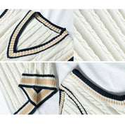 Sweater Vest - Men's Sleeveless V-Neck Pullover Knitted Vest