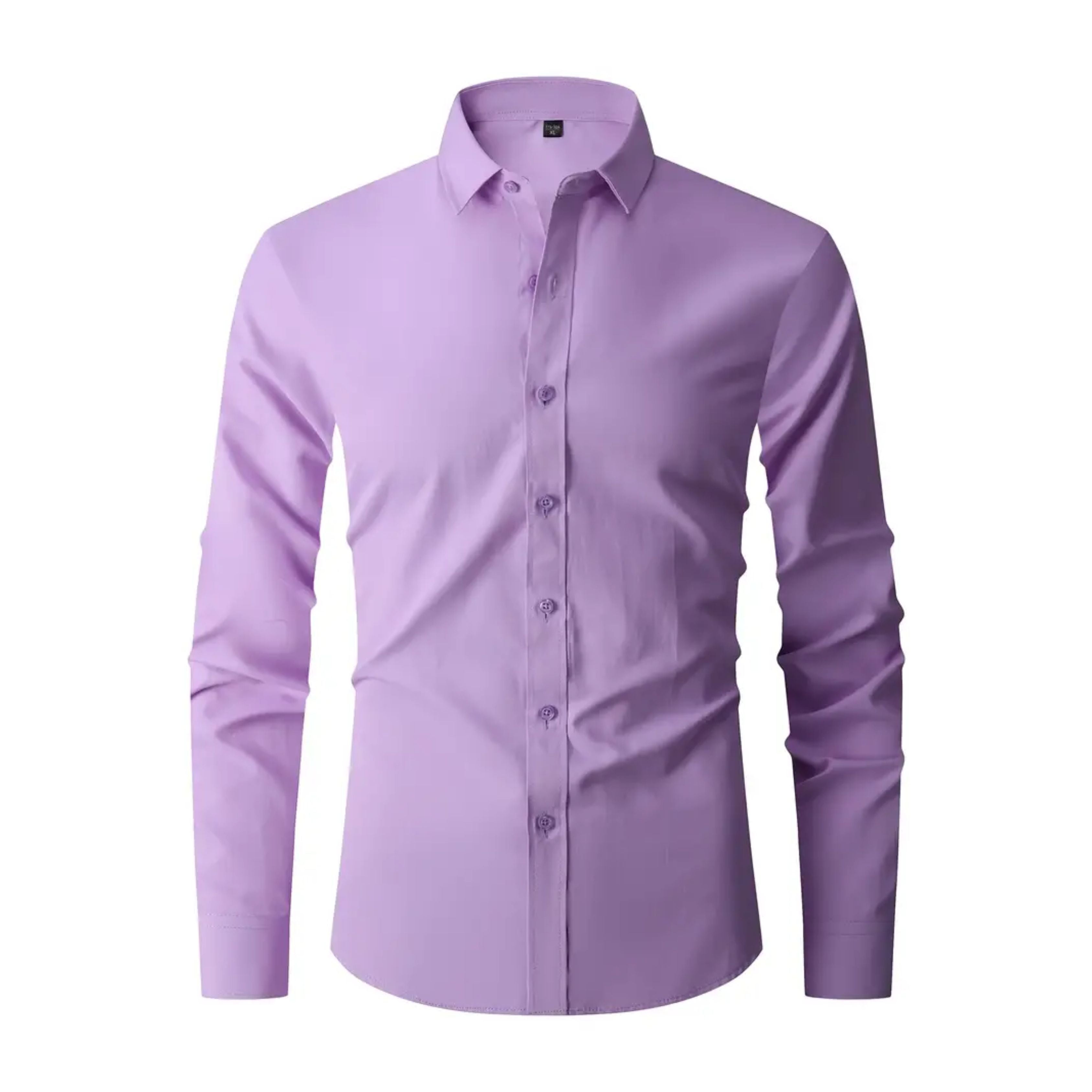 Men's Non Iron Shirt - Wrinkle Free - Slim Fit - Dress Shirt - Button-Up Shirt