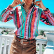 Striped Shirt | Long Sleeve | Vintage | Button-Up Shirt | Men's Shirts
