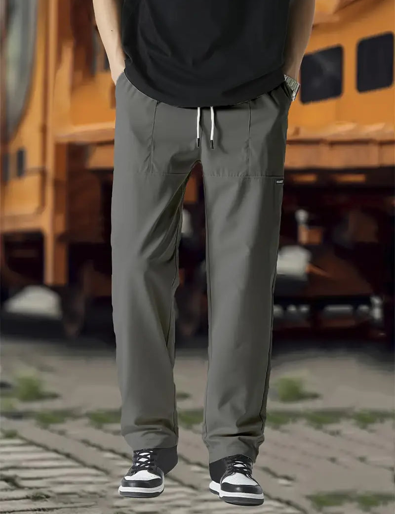 Track Pants | Drawstring | Leisure | Straight Leg Pants | Men's Trousers