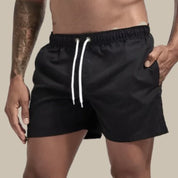Swim Shorts - Elastic Waist - Quick Dry - Guys Swim Trunks - Men's Swimwear