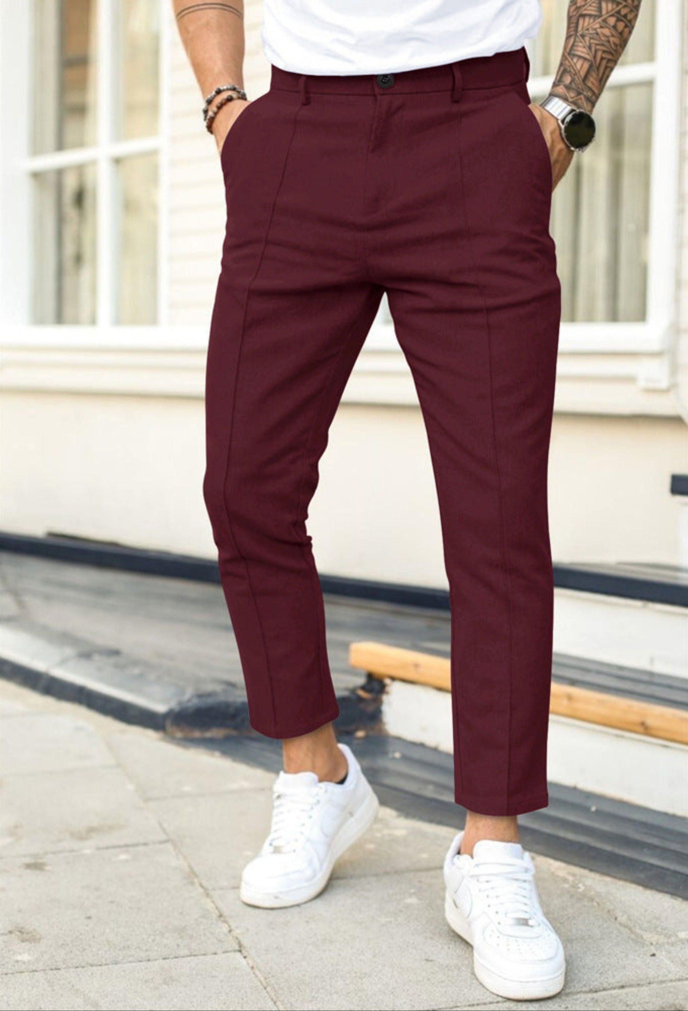 Chino Pants | Stretch | Slim Fit | Skinny Chinos | Men's Trousers