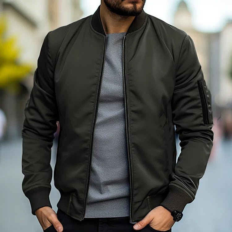 Bomber Jacket - Slim Fit - Zip-Up - Lightweight Jacket - Men's Jacket