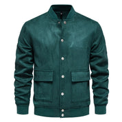 Suede Jacket - Button-Up - Thin - Casual Jacket - Men's Jacket