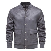 Suede Jacket - Button-Up - Thin - Casual Jacket - Men's Jacket