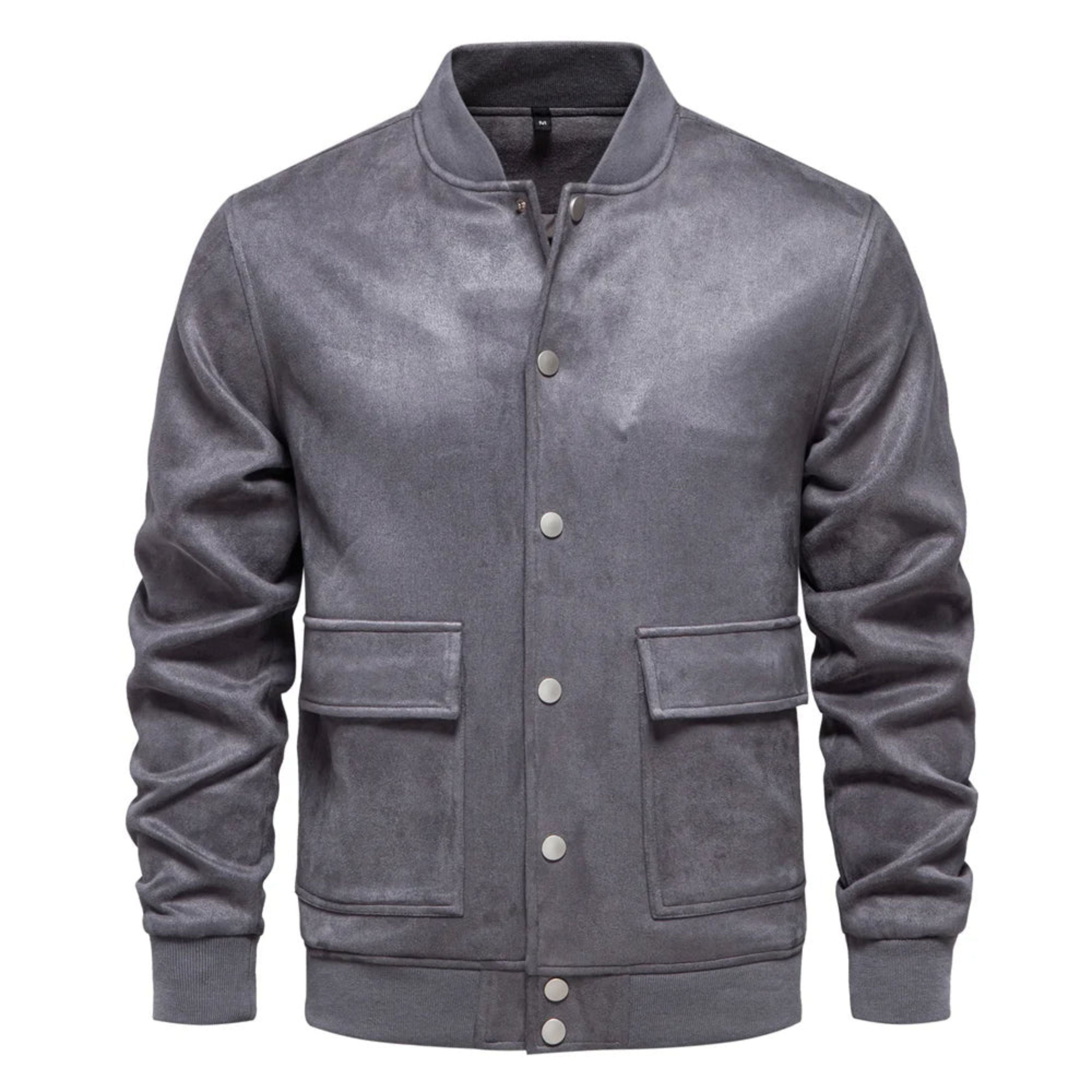 Suede Jacket - Button-Up - Thin - Casual Jacket - Men's Jacket