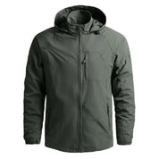 Windproof Jacket - Hooded - Zip-Up - Lightweight Jacket - Men's Casual Jackets
