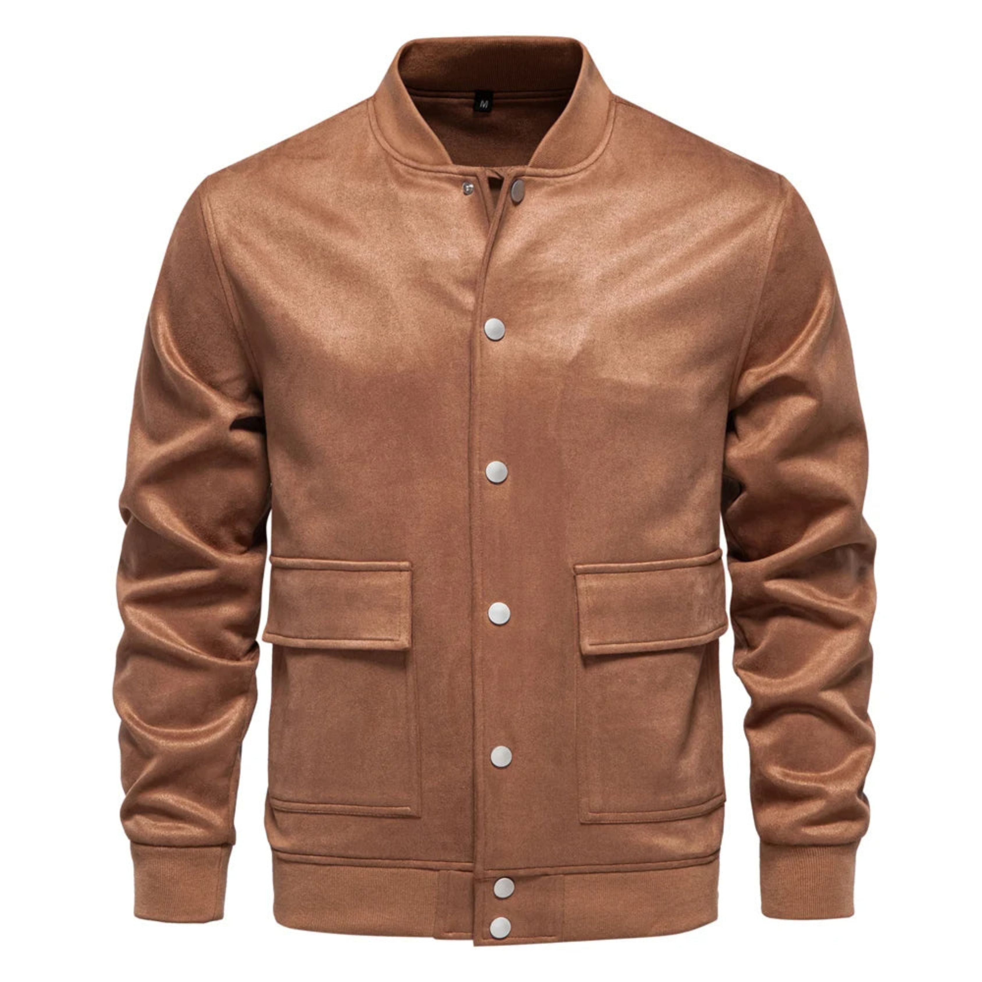 Suede Jacket - Button-Up - Thin - Casual Jacket - Men's Jacket