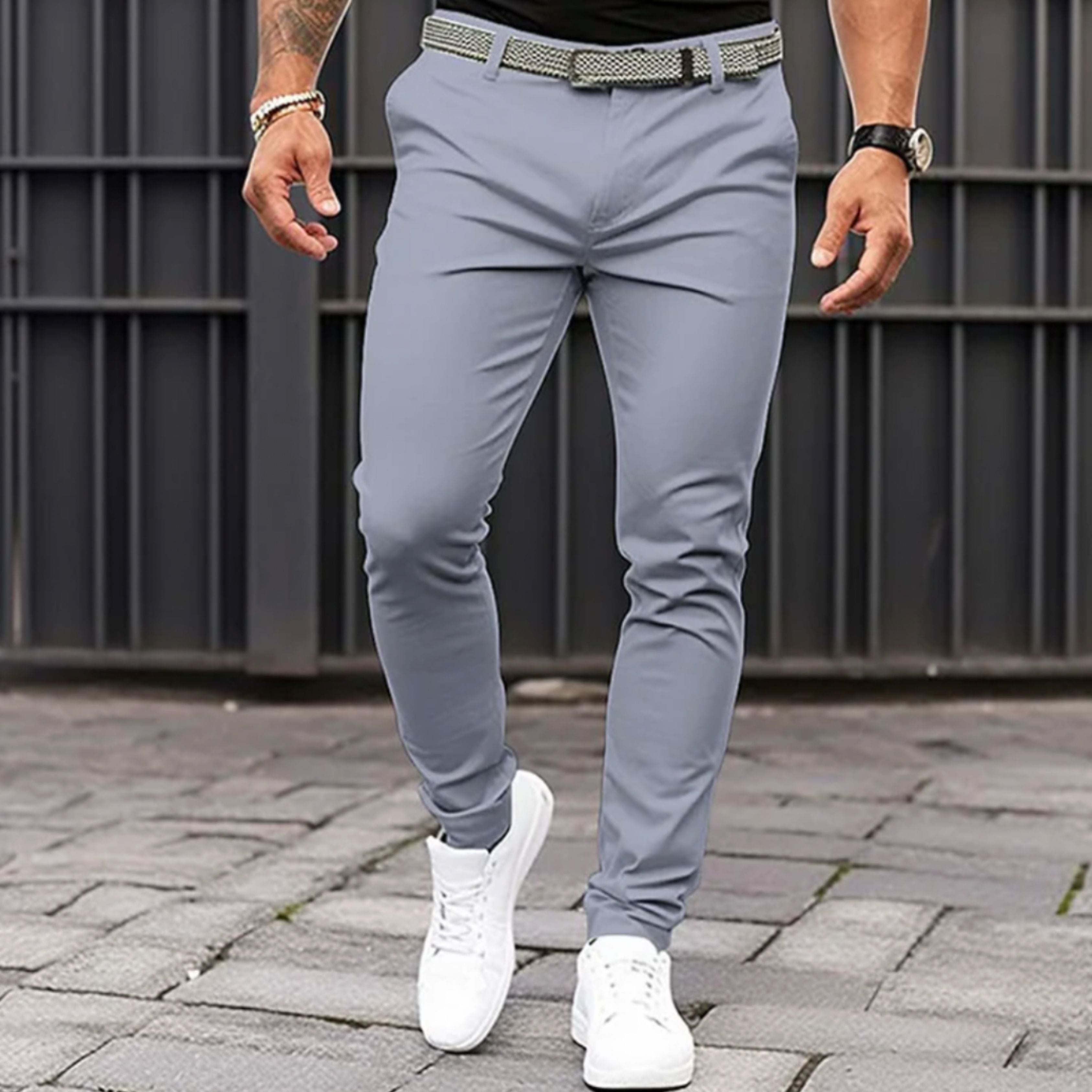 Skinny Chinos | Stretch | Slim Fit | Chino Pants | Men's Trousers