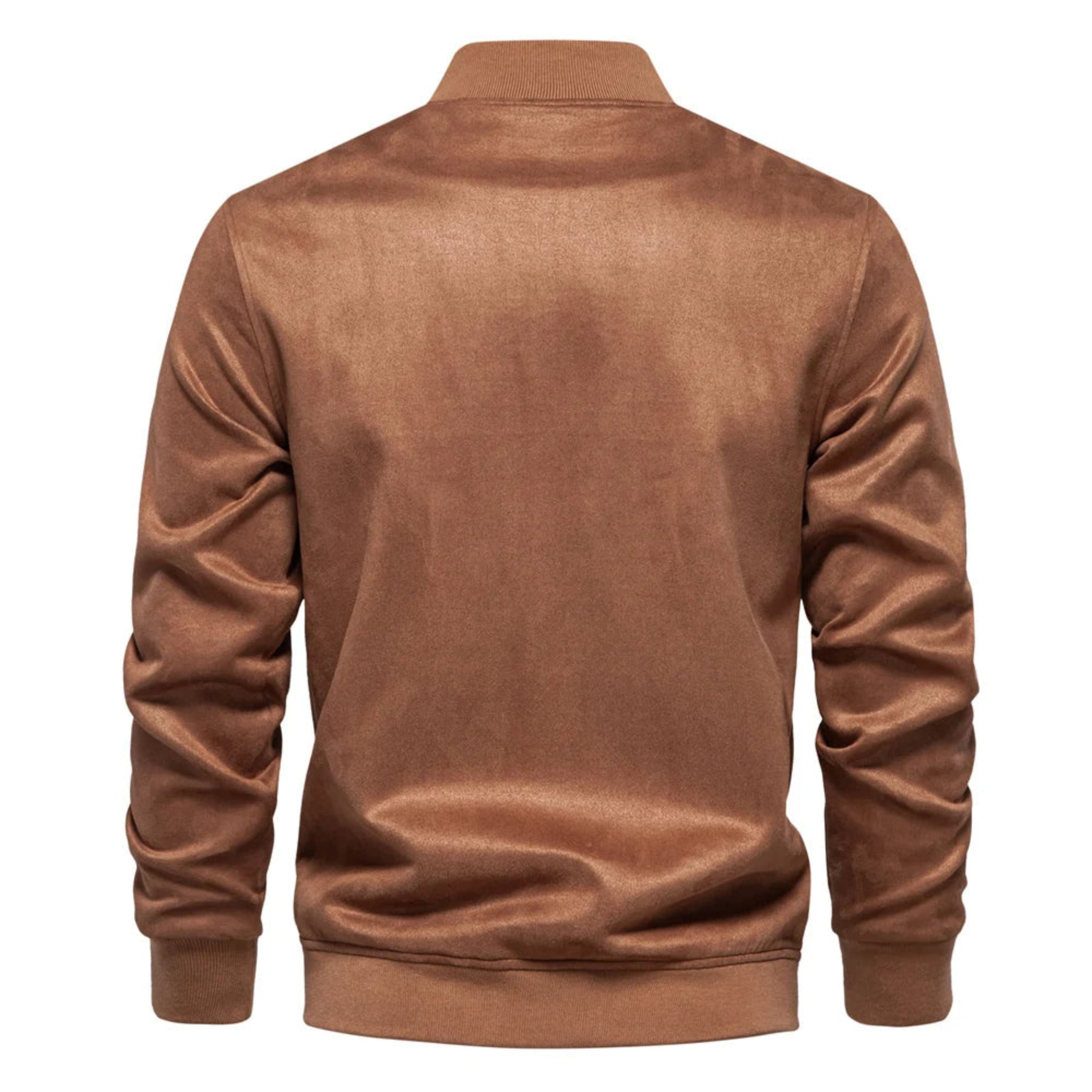 Suede Jacket - Button-Up - Thin - Casual Jacket - Men's Jacket