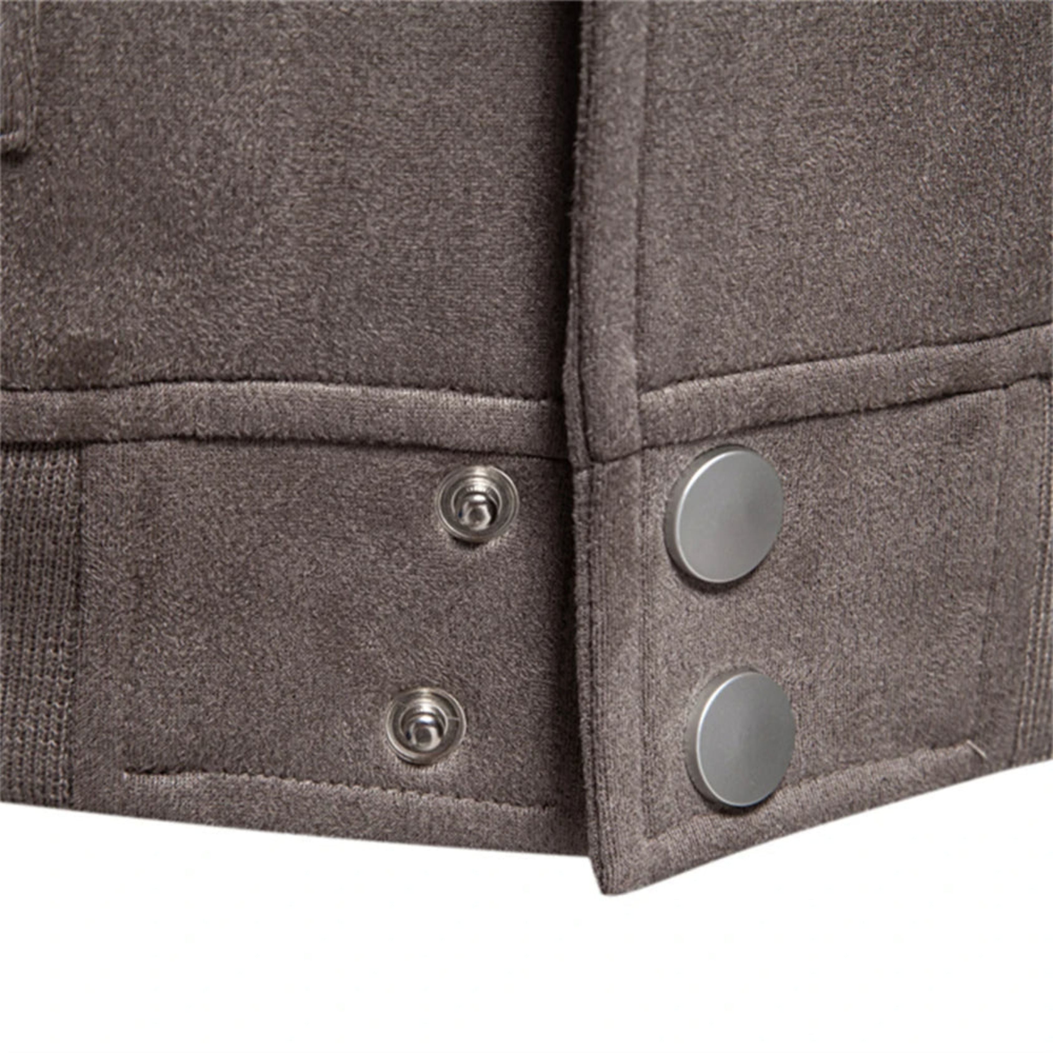 Suede Jacket - Button-Up - Thin - Casual Jacket - Men's Jacket