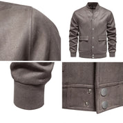 Suede Jacket - Button-Up - Thin - Casual Jacket - Men's Jacket