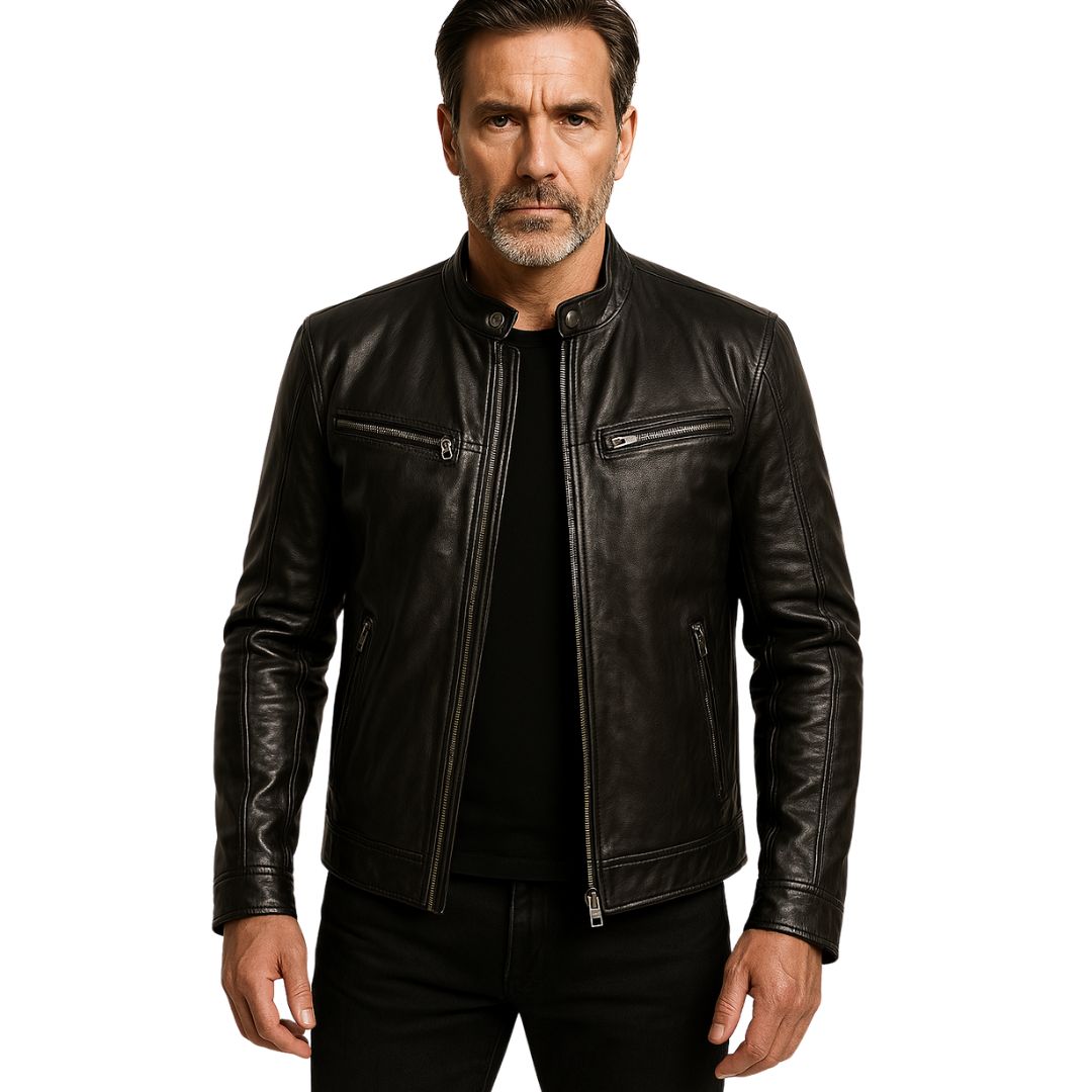 Leather Jacket | Faux Leather | Leatherette | Biker Jacket | Men's Leather Jacket