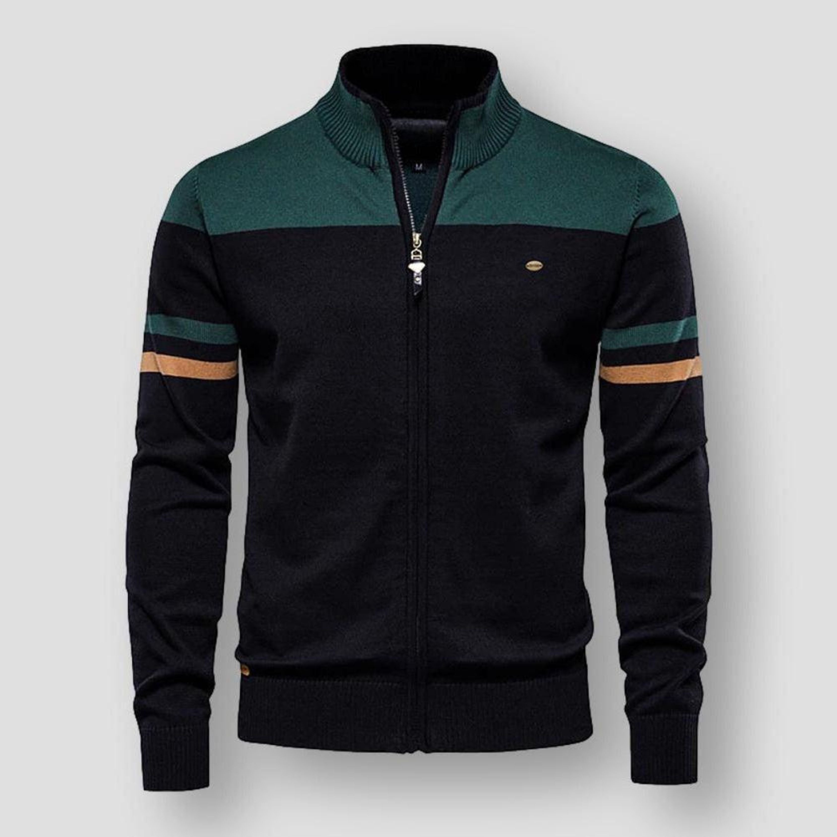 Zipper Cardigan | Vintage | Zip-Up | Knitted Cardigan | Men's Jacket