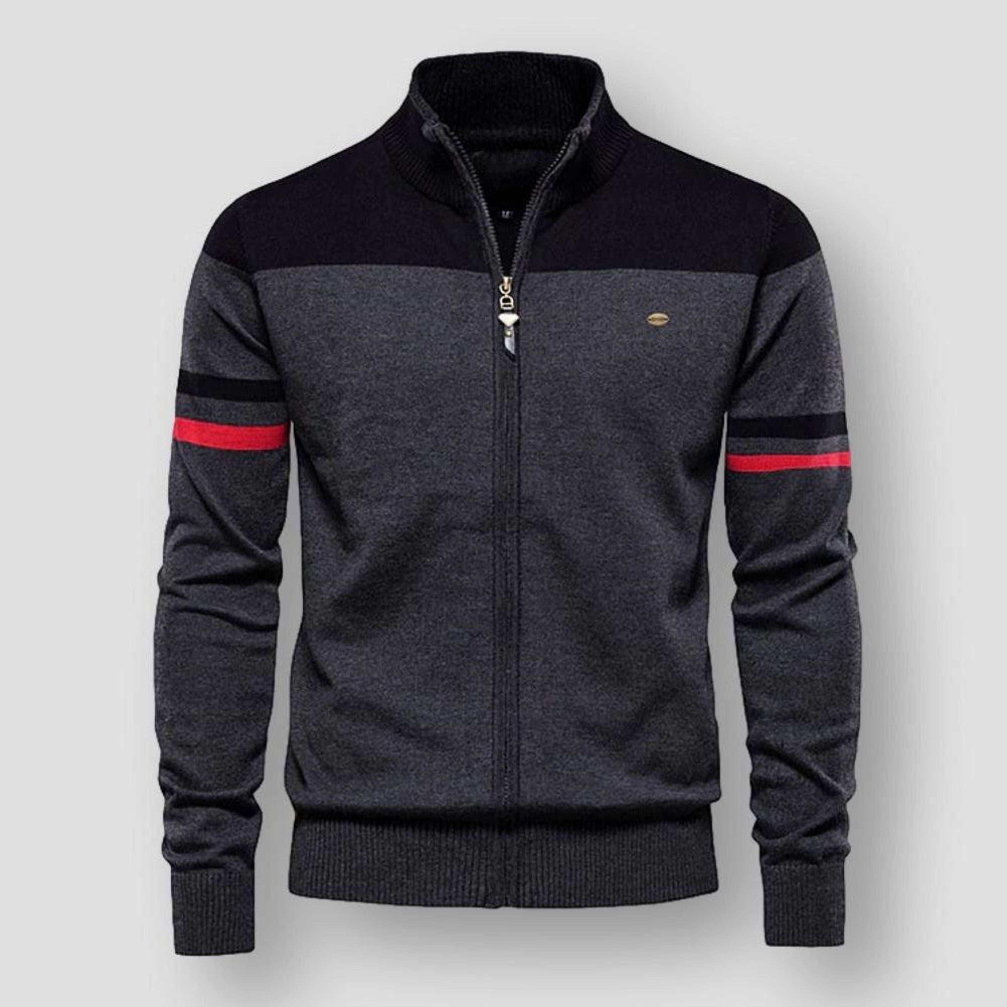 Zipper Cardigan | Vintage | Zip-Up | Knitted Cardigan | Men's Jacket