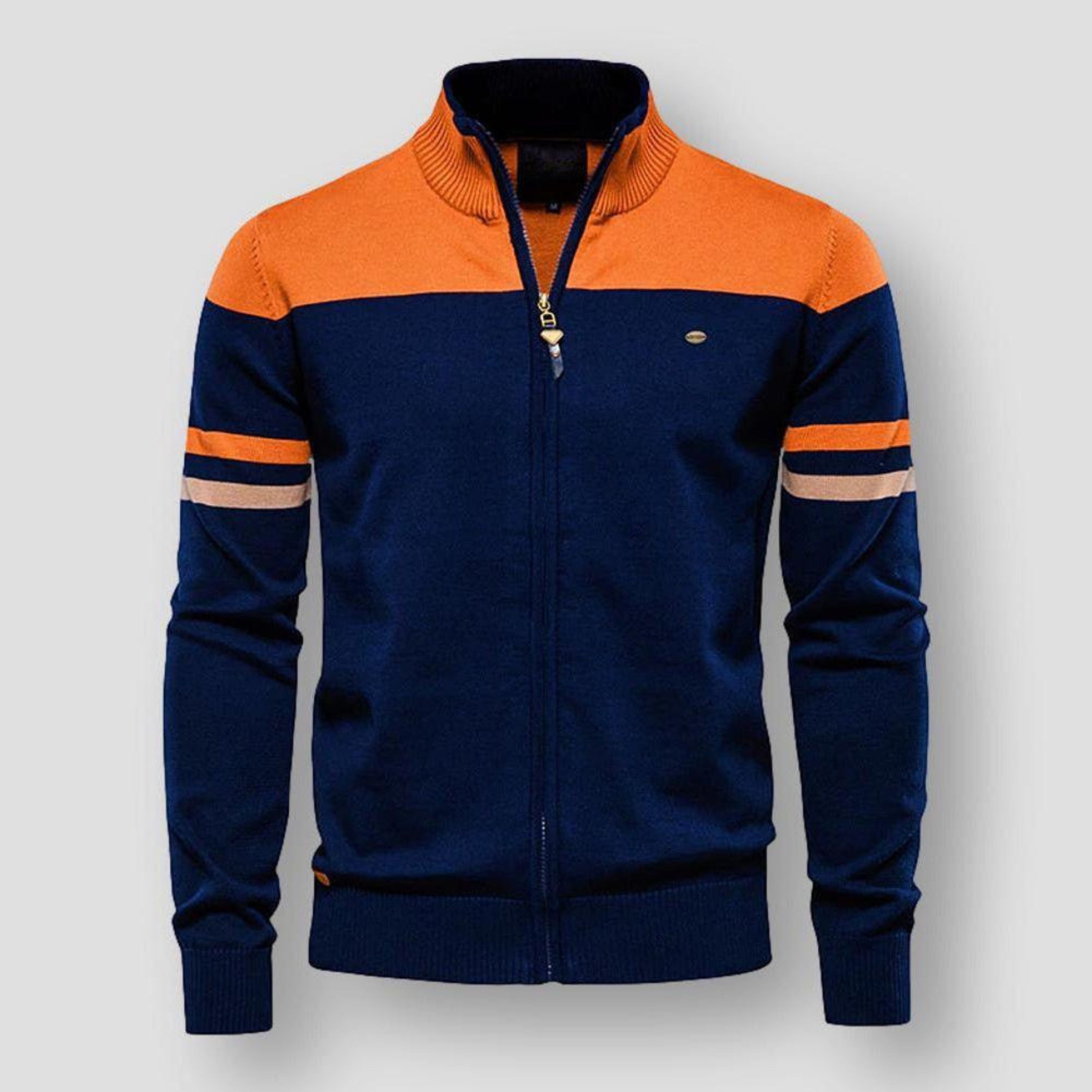 Zipper Cardigan | Vintage | Zip-Up | Knitted Cardigan | Men's Jacket
