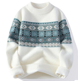 Winter Pullover | Crew Neck | Relaxed Fit | Knitted Jumper | Men's Sweater