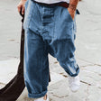 Baggy Pants - Men's Casual Loose Fit Jeans with Pockets