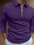 Long Sleeve Polo Shirt | Quarter Zip | Slim Fit | Half Zip Polo | Men's Jumper