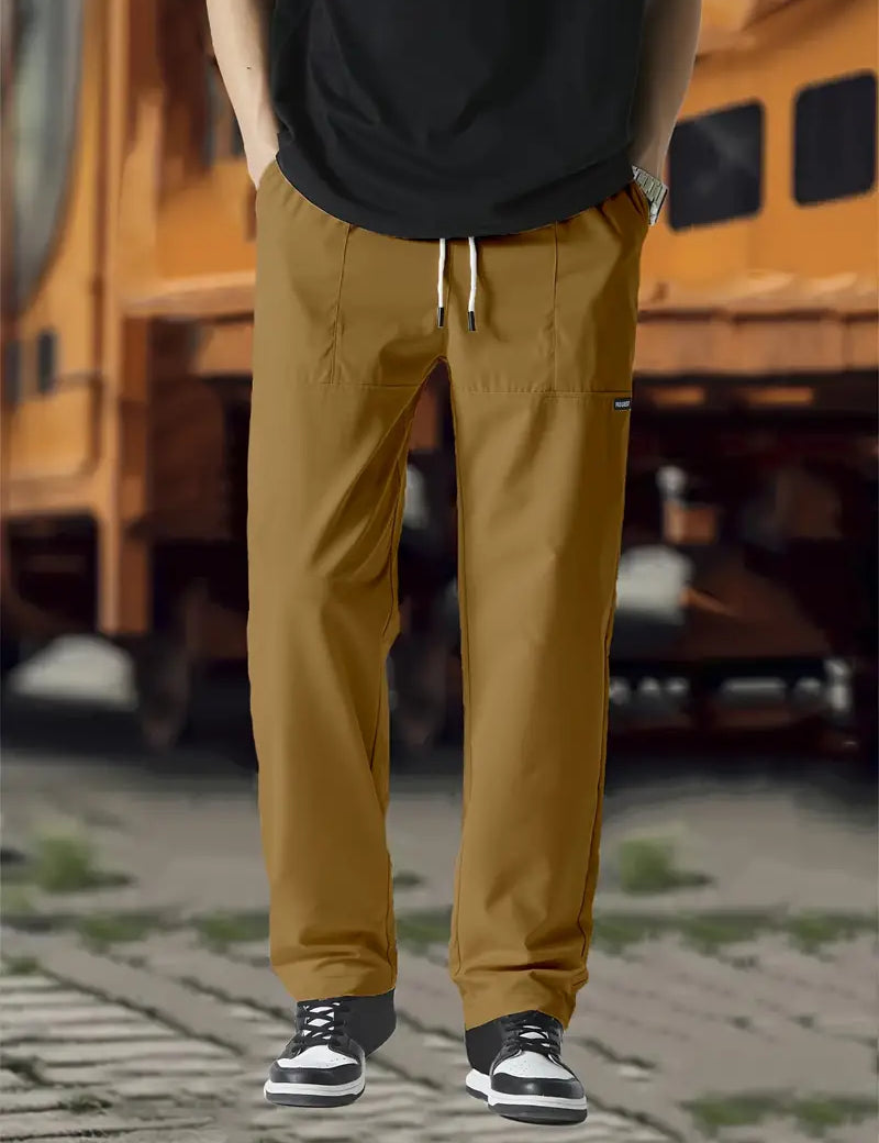 Track Pants | Drawstring | Leisure | Straight Leg Pants | Men's Trousers