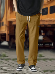Track Pants | Drawstring | Leisure | Straight Leg Pants | Men's Trousers