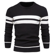 Men's Jumper - Round Neck - Striped - Knitted Sweater - Men's Clothing