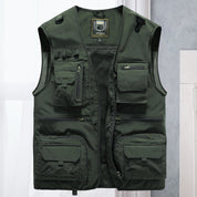 Cargo Vest - Tactical - Zip-Up - Work Vest - Mens Gilet