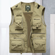 Cargo Vest - Tactical - Zip-Up - Work Vest - Mens Gilet