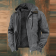 Fleece Lined Jacket - Hooded - Zip-Up - Winter Jacket - Men's Jackets
