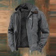 Autumn Jacket - Hooded - Zipped Up - Fleece Lined Jacket - Men's Jacket