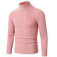 Roll Neck Jumper - Men's Slim Fit Knitted Turtleneck Sweater