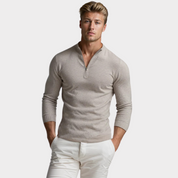 Quarter Zip Jumper - Long Sleeve - Half Zip - Polo Jumper - Men's Quarter Zip Sweaters