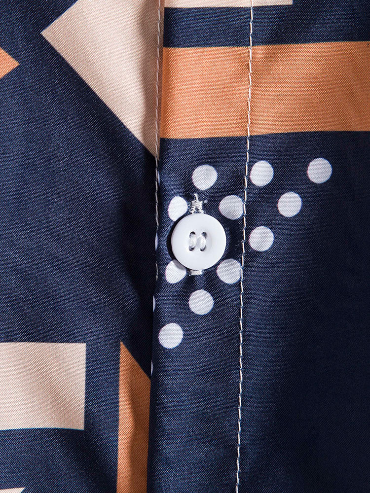 Shirt and Shorts Set - Two-Piece - Short Sleeve Shirt - Swim Shorts - Men's Summer Style